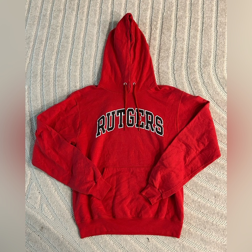 Rutgers University Champion Hoodie Sweatshirt - S